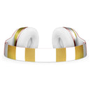 The Gold and White Horizontal Stripes Full-Body Skin Kit for the Beats by Dre Solo 3 Wireless Headphones