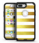 The Gold and White Horizontal Stripes - iPhone 7 Plus/8 Plus OtterBox Case & Skin Kits