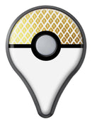 The Gold and White Marked Diamond Pattern Pokémon GO Plus Vinyl Protective Decal Skin Kit