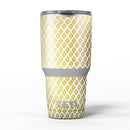 The_Gold_and_White_Marked_Diamond_Pattern_-_Yeti_Rambler_Skin_Kit_-_30oz_-_V5.jpg