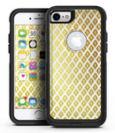 The Gold and White Marked Diamond Pattern 2 - iPhone 7 or 8 OtterBox Case & Skin Kits