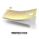 The Gold and White Marked Diamond Pattern - Premium Protective Decal Skin-Kit for the Apple Credit Card
