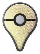 The Gold and White Micro Chevron Pattern Pokémon GO Plus Vinyl Protective Decal Skin Kit