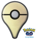 The Gold and White Micro Chevron Pattern Pokémon GO Plus Vinyl Protective Decal Skin Kit