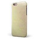 The Gold and White Micro Chevron Pattern iPhone 6/6s or 6/6s Plus 2-Piece Hybrid INK-Fuzed Case