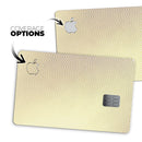 The Gold and White Micro Chevron Pattern - Premium Protective Decal Skin-Kit for the Apple Credit Card
