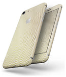 The Gold and White Micro Chevron Pattern - Skin-kit for the iPhone 8 or 8 Plus
