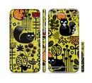 The Gold vector Fat Cat Illustration Sectioned Skin Series for the Apple iPhone 6s Plus