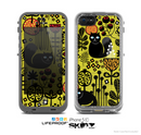The Gold vector Fat Cat Illustration Skin for the Apple iPhone 5c LifeProof Case