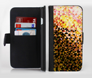 The Golden Abstract Tiled Ink-Fuzed Leather Folding Wallet Credit-Card Case for the Apple iPhone 6/6s, 6/6s Plus, 5/5s and 5c