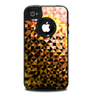 The Golden Abstract Tiled Skin for the iPhone 4-4s OtterBox Commuter Case