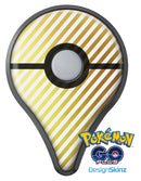 The Golden Diagonal Stripes Pokémon GO Plus Vinyl Protective Decal Skin Kit