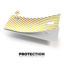 The Golden Diagonal Stripes - Premium Protective Decal Skin-Kit for the Apple Credit Card