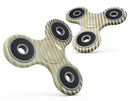 The Golden Diagonal Stripes Full-Body Fidget Spinner Skin-Kit