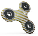 The Golden Diagonal Stripes Full-Body Fidget Spinner Skin-Kit