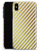 The Golden Diagonal Stripes - iPhone X Clipit Case