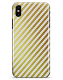 The Golden Diagonal Stripes - iPhone X Clipit Case