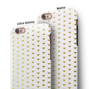 The Golden Downward Arrow Pattern iPhone 6/6s or 6/6s Plus 2-Piece Hybrid INK-Fuzed Case