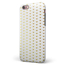 The Golden Downward Arrow Pattern iPhone 6/6s or 6/6s Plus 2-Piece Hybrid INK-Fuzed Case