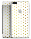 The Golden Downward Arrow Pattern - Skin-kit for the iPhone 8 or 8 Plus