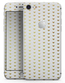 The Golden Downward Arrow Pattern - Skin-kit for the iPhone 8 or 8 Plus