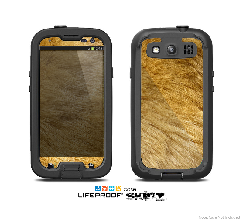 The Golden Furry Animal Skin For The Samsung Galaxy S3 LifeProof Case