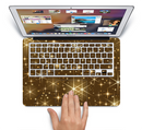 The Golden Glowing Stars Skin Set for the Apple MacBook Pro 15" with Retina Display