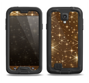 The Golden Glowing Stars Samsung Galaxy S4 LifeProof Nuud Case Skin Set