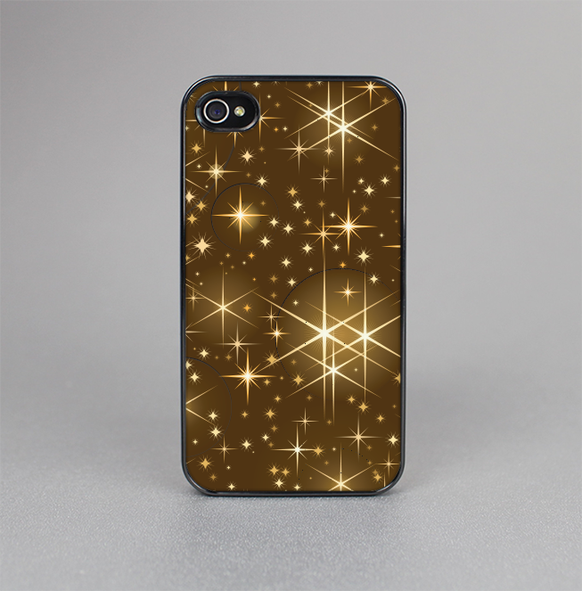 The Golden Glowing Stars Skin-Sert for the Apple iPhone 4-4s Skin-Sert Case