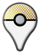 The Golden Herringbone Pattern  Pokémon GO Plus Vinyl Protective Decal Skin Kit