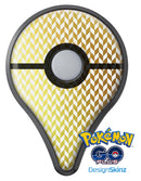 The Golden Herringbone Pattern  Pokémon GO Plus Vinyl Protective Decal Skin Kit