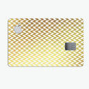 The Golden Herringbone Pattern  - Premium Protective Decal Skin-Kit for the Apple Credit Card
