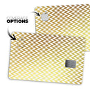 The Golden Herringbone Pattern  - Premium Protective Decal Skin-Kit for the Apple Credit Card