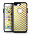 The Golden Herringbone Pattern  - iPhone 7 or 7 Plus Commuter Case Skin Kit