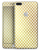 The Golden Herringbone Pattern  - Skin-kit for the iPhone 8 or 8 Plus