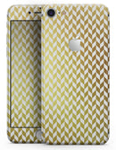 The Golden Herringbone Pattern  - Skin-kit for the iPhone 8 or 8 Plus