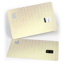 The Golden Honeycomb Pattern - Premium Protective Decal Skin-Kit for the Apple Credit Card