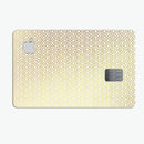 The Golden Honeycomb Pattern - Premium Protective Decal Skin-Kit for the Apple Credit Card