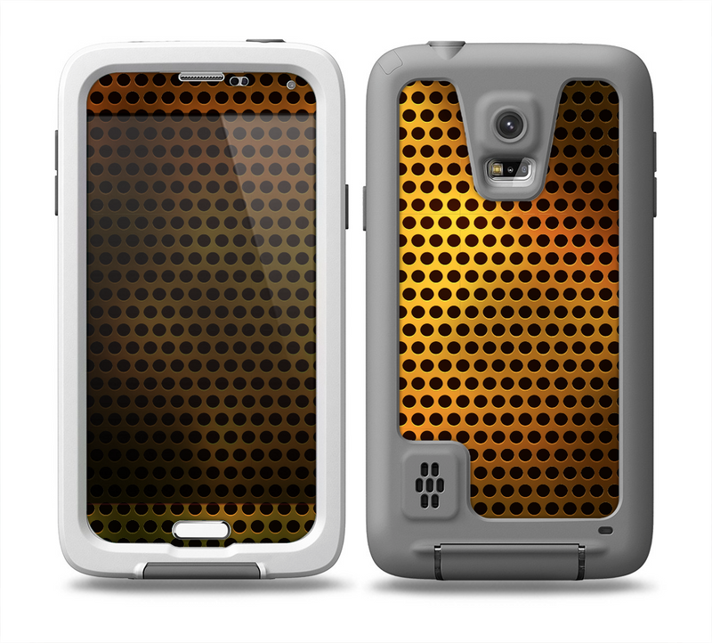 The Golden Metal Mesh Skin Samsung Galaxy S5 frē LifeProof Case
