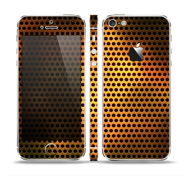 The Golden Metal Mesh Skin Set for the Apple iPhone 5