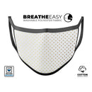 The Golden Micro Dot Pattern - Made in USA Mouth Cover Unisex Anti-Dust Cotton Blend Reusable & Washable Face Mask with Adjustable Sizing for Adult or Child