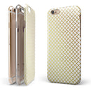 The Golden Micro Morocan Pattern iPhone 6/6s or 6/6s Plus 2-Piece Hybrid INK-Fuzed Case