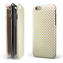 The Golden Micro Morocan Pattern iPhone 6/6s or 6/6s Plus 2-Piece Hybrid INK-Fuzed Case