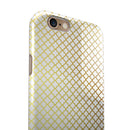 The Golden Micro Morocan Pattern iPhone 6/6s or 6/6s Plus 2-Piece Hybrid INK-Fuzed Case