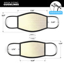 The Golden Micro Morocan Pattern - Made in USA Mouth Cover Unisex Anti-Dust Cotton Blend Reusable & Washable Face Mask with Adjustable Sizing for Adult or Child