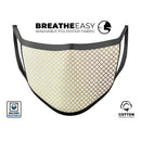 The Golden Micro Morocan Pattern - Made in USA Mouth Cover Unisex Anti-Dust Cotton Blend Reusable & Washable Face Mask with Adjustable Sizing for Adult or Child