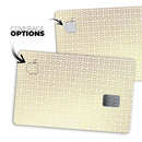 The Golden Modern Geometric Pattern  - Premium Protective Decal Skin-Kit for the Apple Credit Card