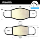 The Golden Modern Geometric Pattern  - Made in USA Mouth Cover Unisex Anti-Dust Cotton Blend Reusable & Washable Face Mask with Adjustable Sizing for Adult or Child