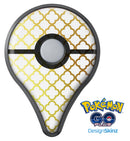 The Golden Morocan Pattern Pokémon GO Plus Vinyl Protective Decal Skin Kit