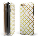 The Golden Morocan Pattern iPhone 6/6s or 6/6s Plus 2-Piece Hybrid INK-Fuzed Case